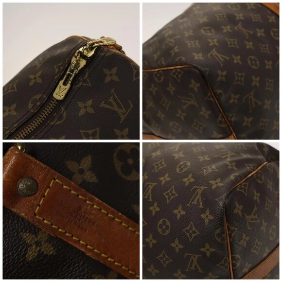 LOUIS VUITTON Monogram Keepall Bandouliere 55 Boston Bag - Picture 11 of 15